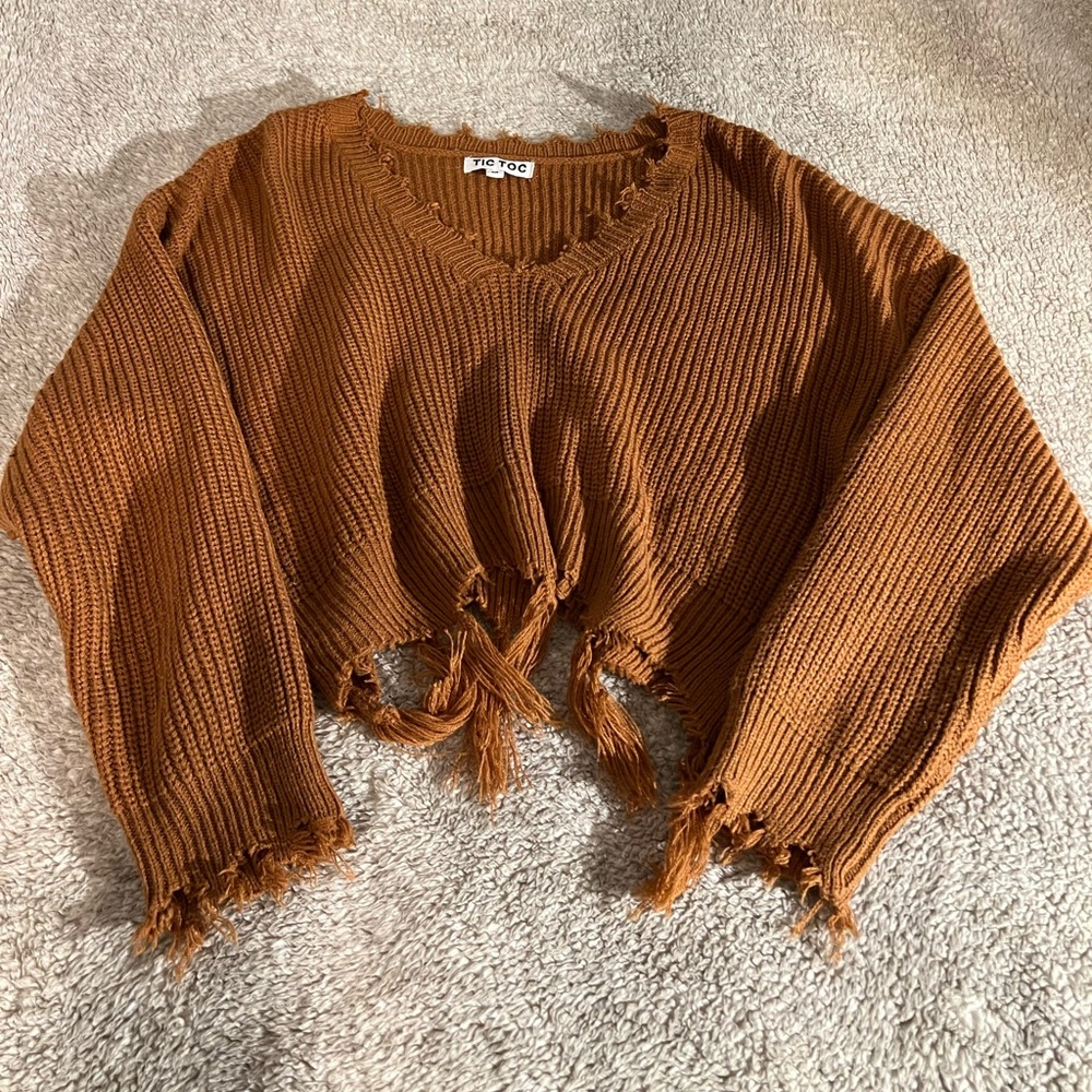 fall sweater cropped